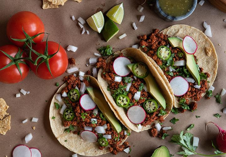 Tacos con Chorizo